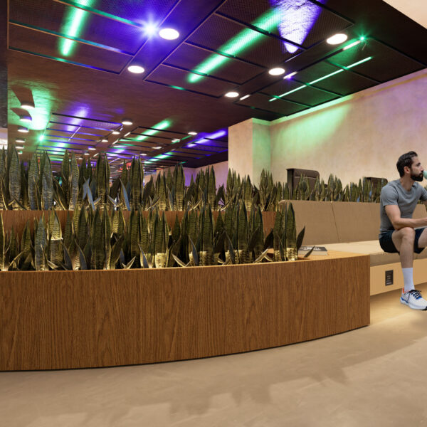 Banco desenvolvido para a Área de Estar / Bar – Café.
