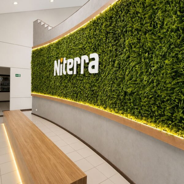 Painel / Banco da Recepção da Niterra.