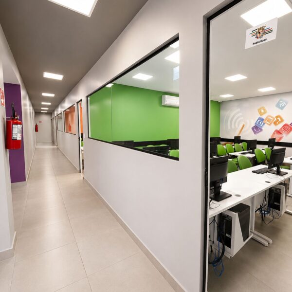 Corredor das Salas de Aula / Laboratórios.